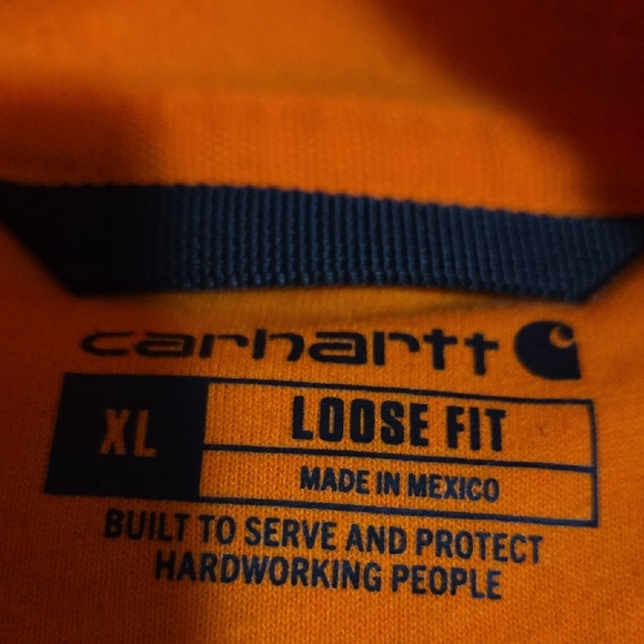 Carhartt Bright Orange Hoodie - Picture 2 of 2